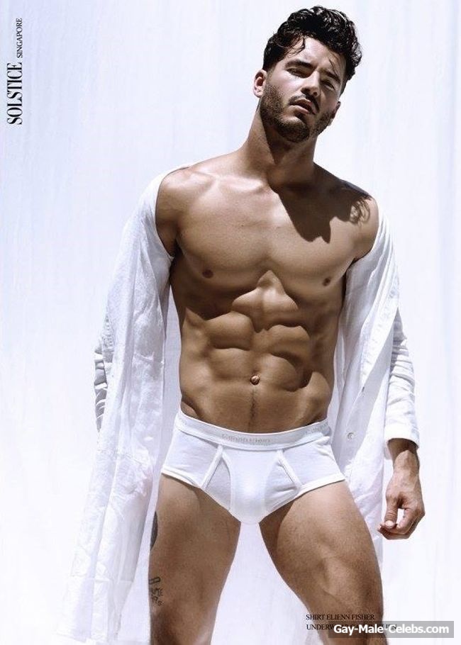 Male Model Andrew Biernat Posing Naked And Sexy Underwear Man Men