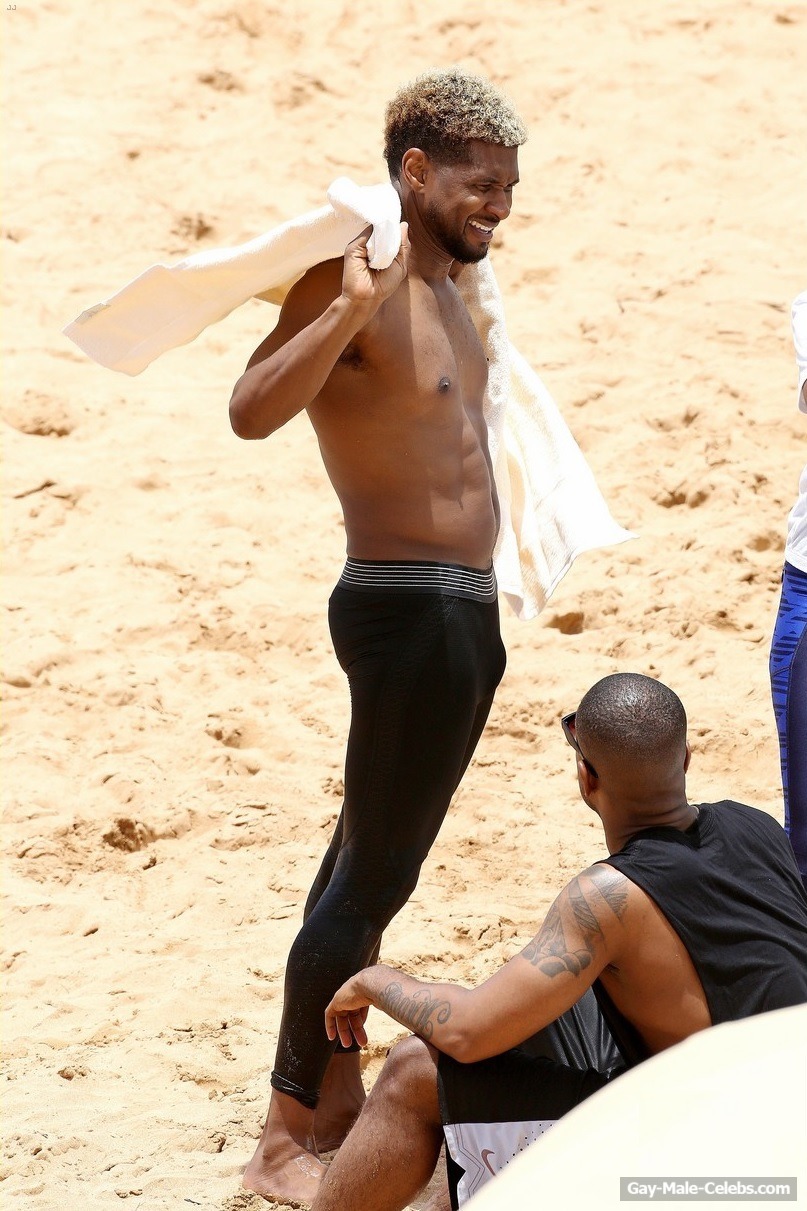 Free Usher Paparazzi Seriously Bulge Beach Photos The Gay Gay