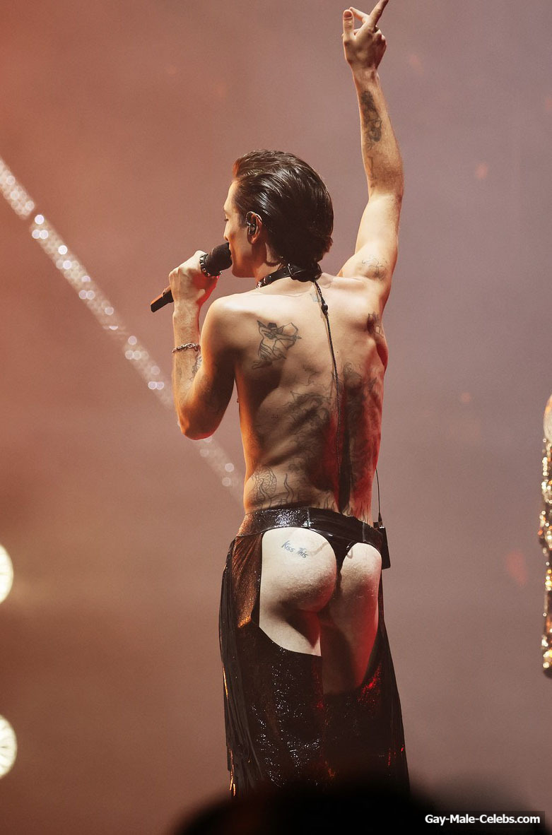 Free Damiano David Nude Ass During Maneskins Performance At The MTV Gay