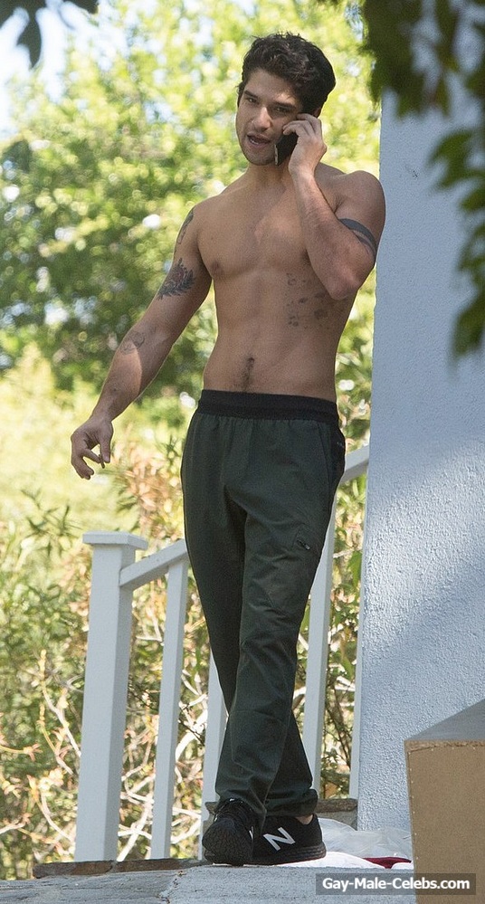 Tyler Posey Looking Hot Shirtless Outdoors