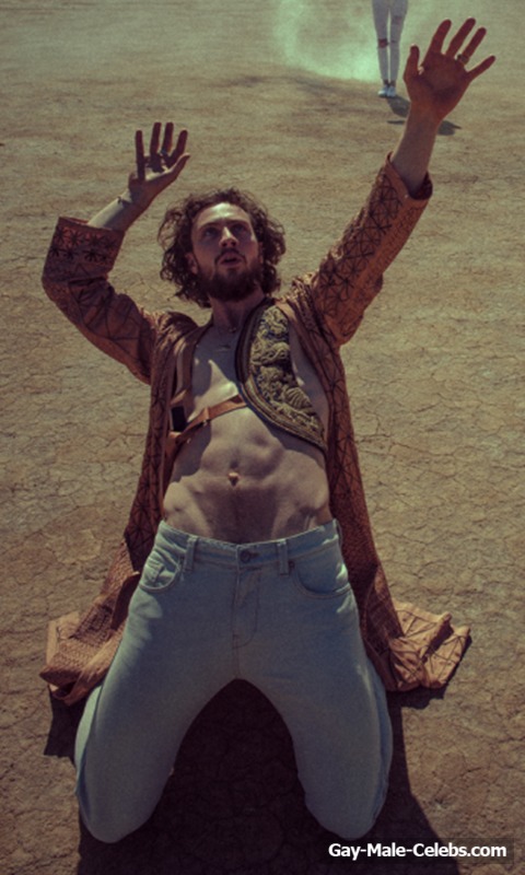 Aaron Johnson Showing Off His Nude Tight Bum