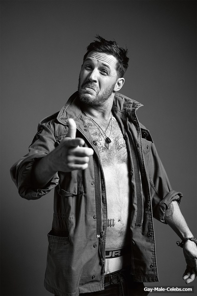 Tom Hardy Shirtless For Esquire Magazine