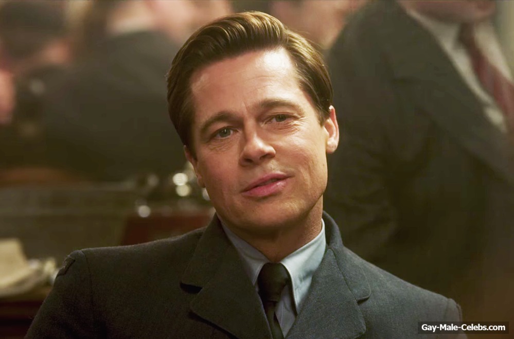 Brad Pitt Shows Off His Still Tight Gorgeous Ass in Allied (2016)