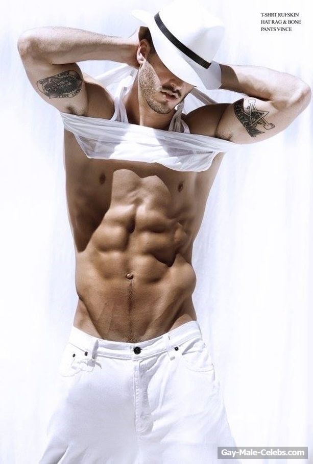 Male Model Andrew Biernat Posing Naked and Sexy Underwear