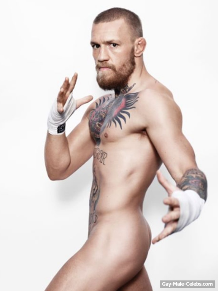 Conor McGregor Caught Showing His Cock On The Ring