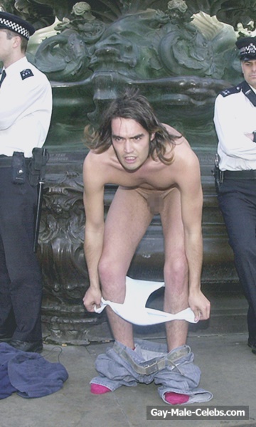 Russell Brand Frontal Nude and Underwear Photos