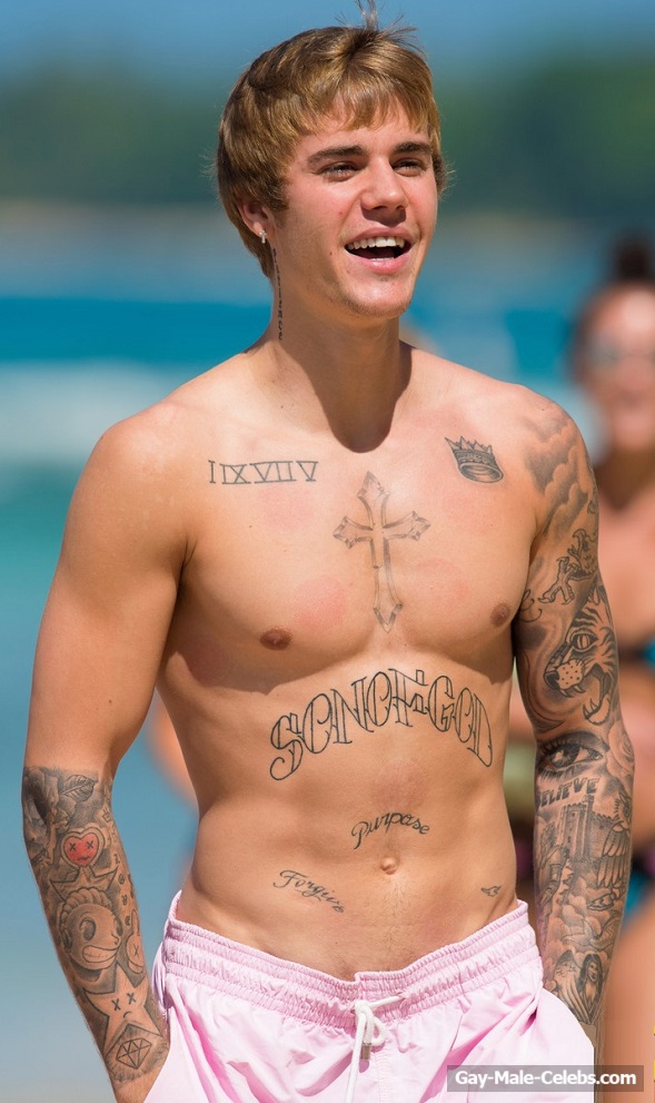 Justin Bieber Paparazzi Sexy Shirtless Photos