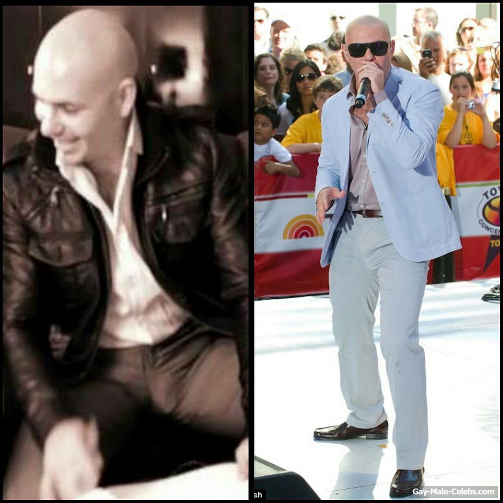 Pitbull Caught Flashing Bulge and Tight Ass