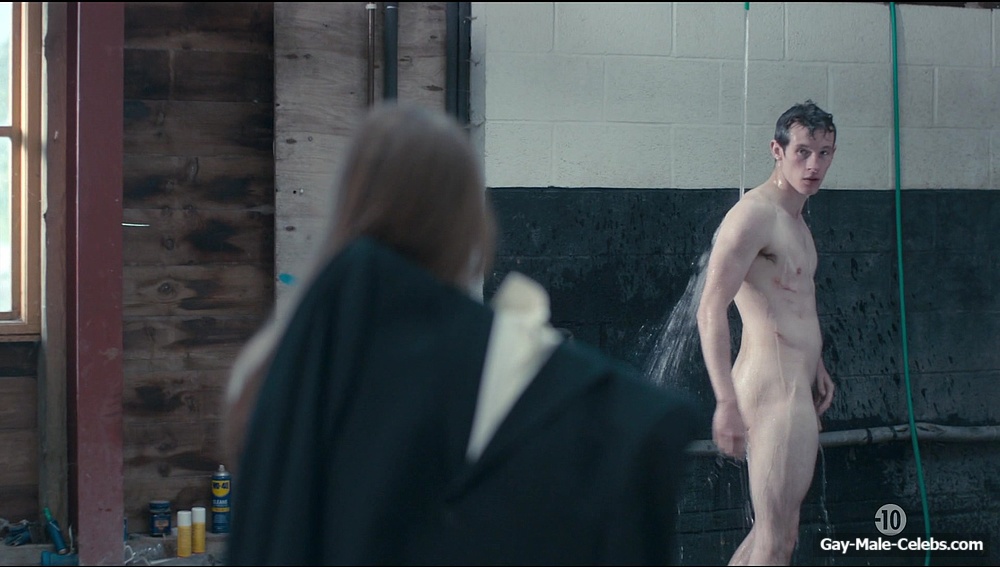 Callum Turner Frontal Nude in Glue