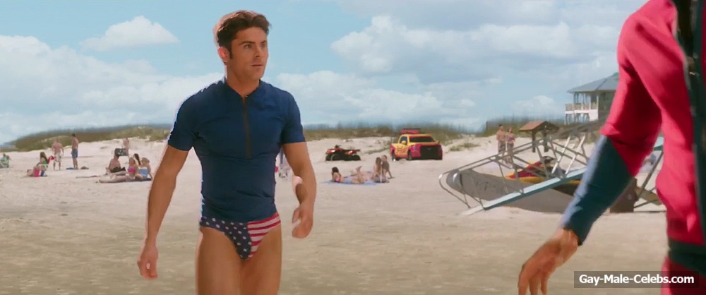 Zac Efron In Tight Speedo For Baywatch