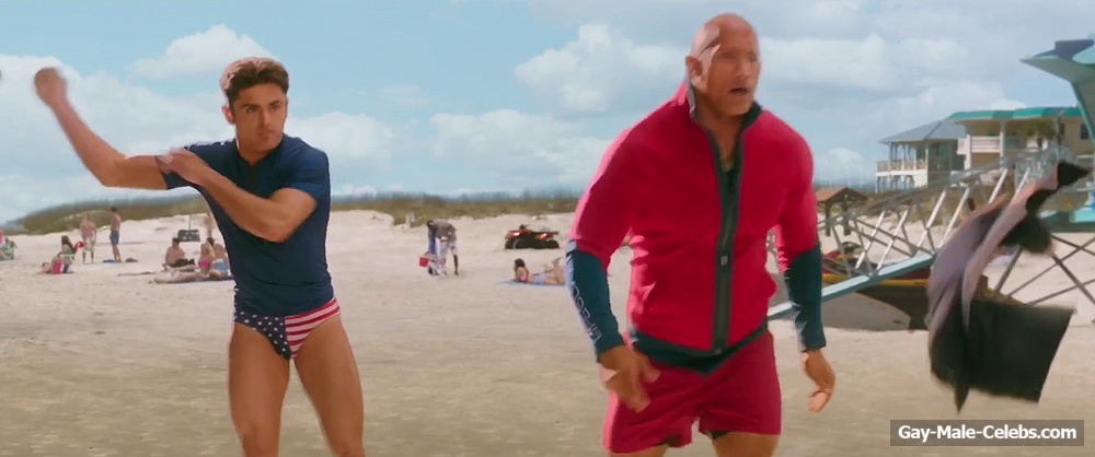 Zac Efron In Tight Speedo For Baywatch