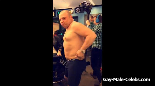 Male Star Greg T Flashing His Bare Ass