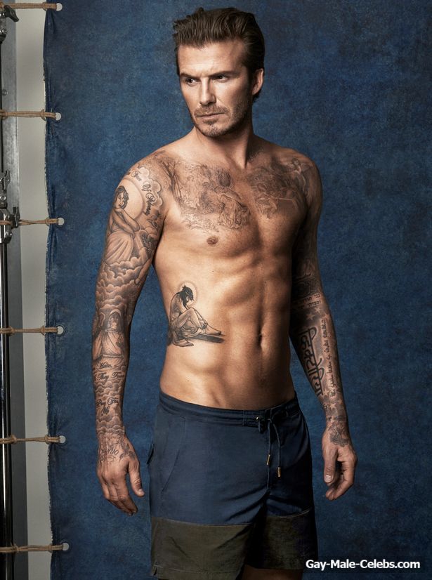 Sport Star David Beckham Shirtless and Underwear Shots