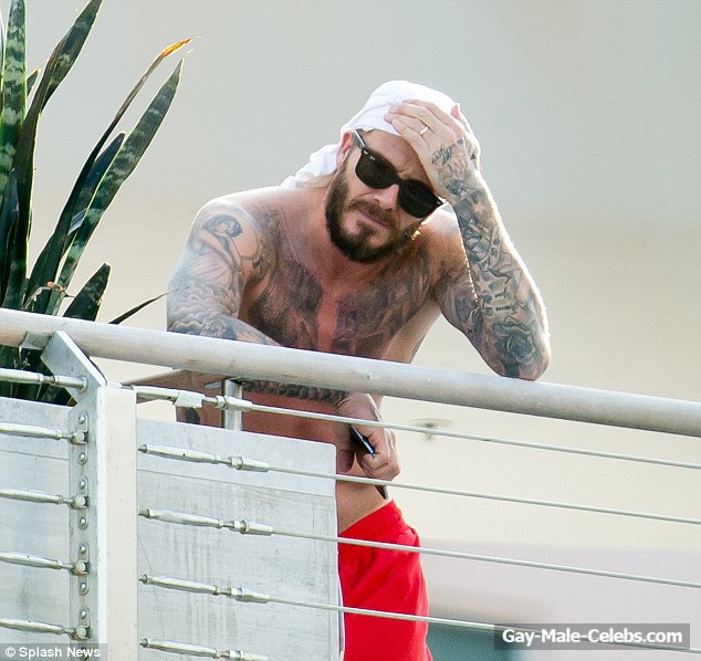 Sport Star David Beckham Shirtless and Underwear Shots