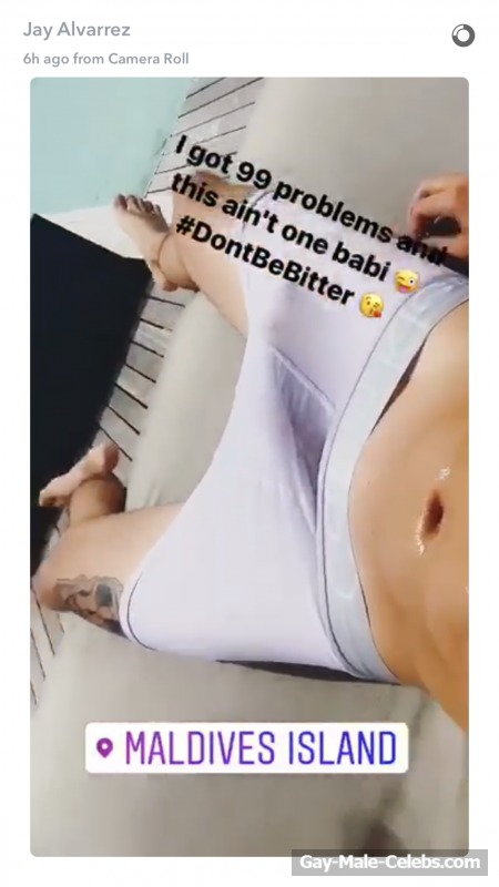 Jay Alvarrez Nude and Underwear Selfie