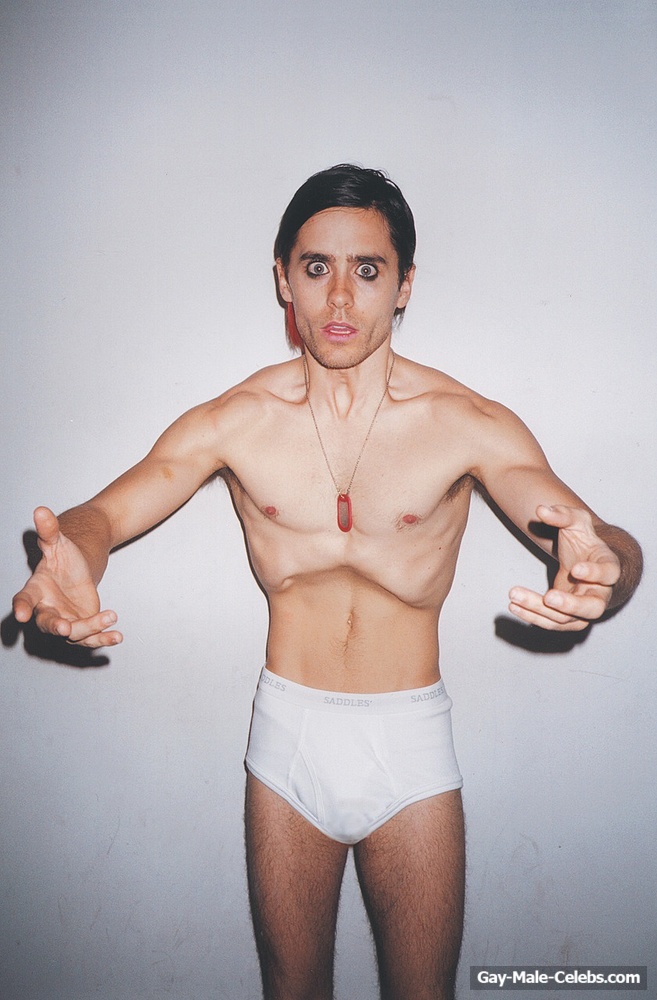 Jared Leto Shows His Dick and Posing In Underwear