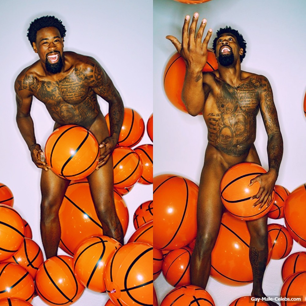 DeAndre Jordan Exposing His Tight Muscle Ass During Photoshoot