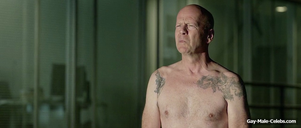 Bruce Willis Nude And Gets Gun In His Tight Ass In The Once Upon A Time In Venice