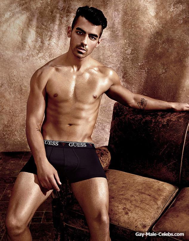 Joe Jonas Posing Shirtless In A Underwear And Bulge Photos