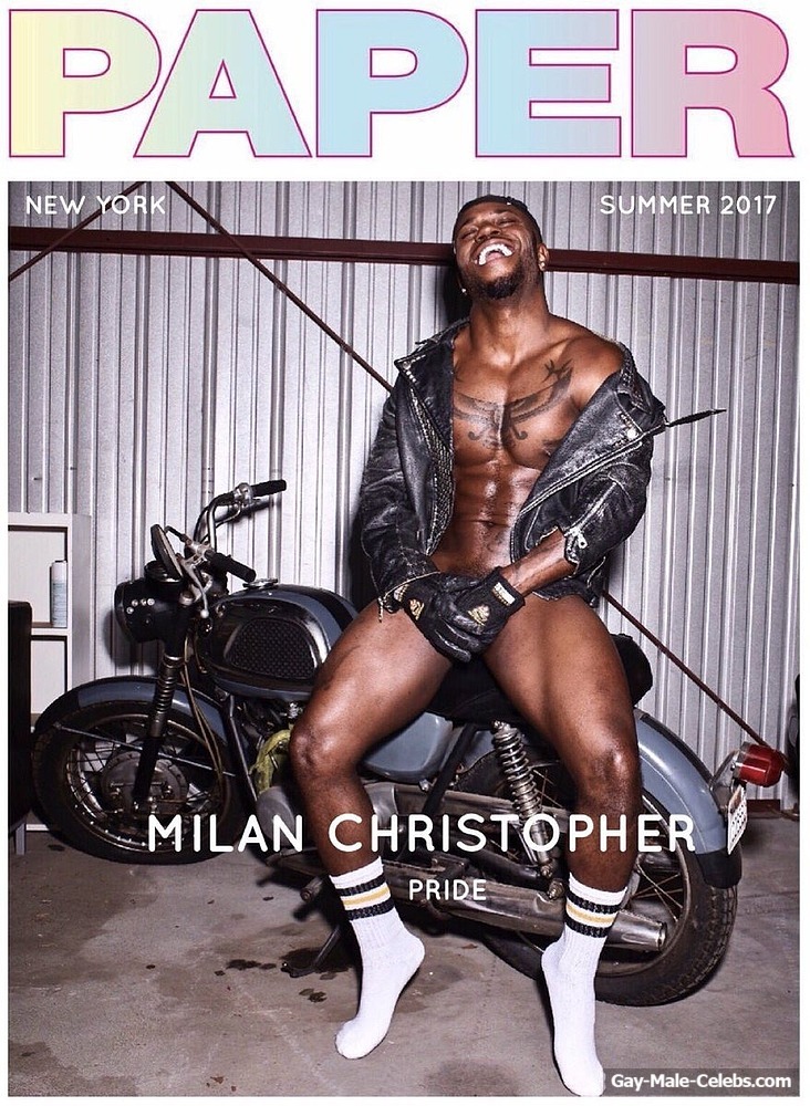Milan Christopher Showing Off His Huge Cock
