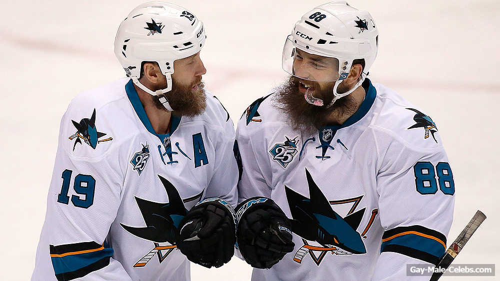 Joe Thornton and Brent Burns Totally Nude For ESPN
