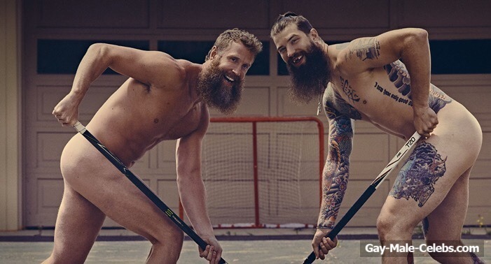 Joe Thornton and Brent Burns Totally Nude For ESPN