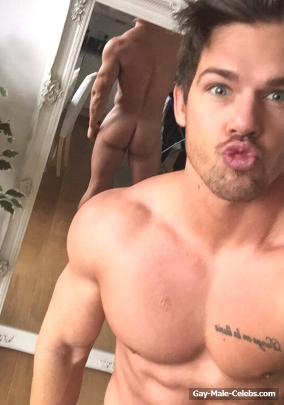 Joss Mooney Shooting His Muscle Ass In The Mirror