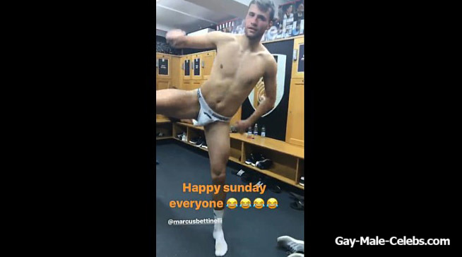 English Footballer Marcus Bettinelli Caught Naked In A Locker Room