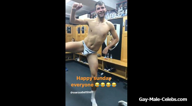 English Footballer Marcus Bettinelli Caught Naked In A Locker Room