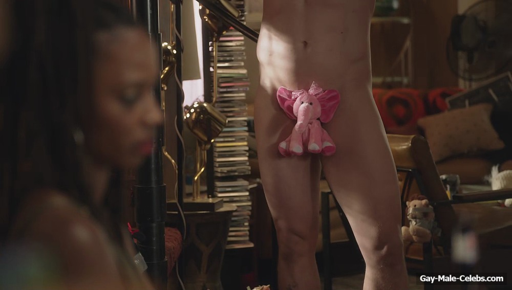 Steve Howey Covering Naked In Shameless