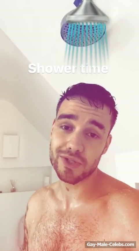 Liam Payne Nude Shower Selfie Video