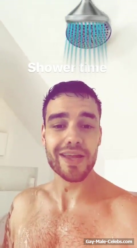 Liam Payne Nude Shower Selfie Video