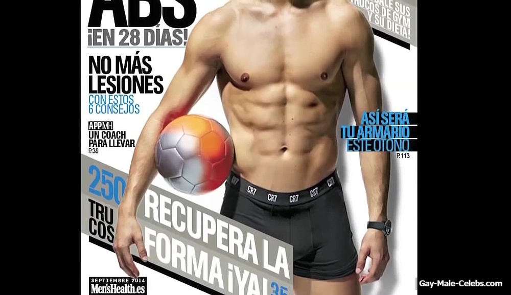 Cristiano Ronaldo Shirtless And Underwear in Men’s Health Espana Behind the Scenes