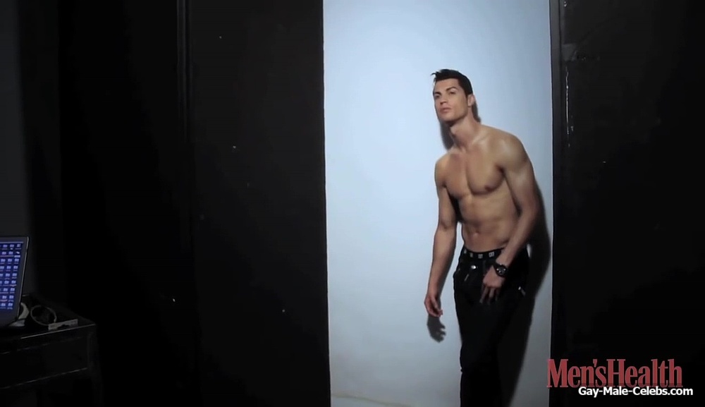 Cristiano Ronaldo Shirtless And Underwear in Men’s Health Espana Behind the Scenes
