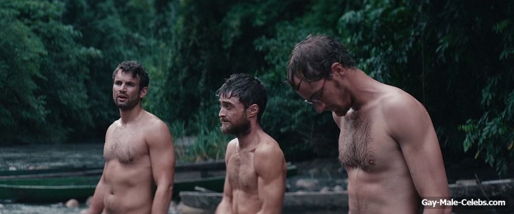 Alex Russell, Joel Jackson and Daniel Radcliffe Nude Scenes in Jungle