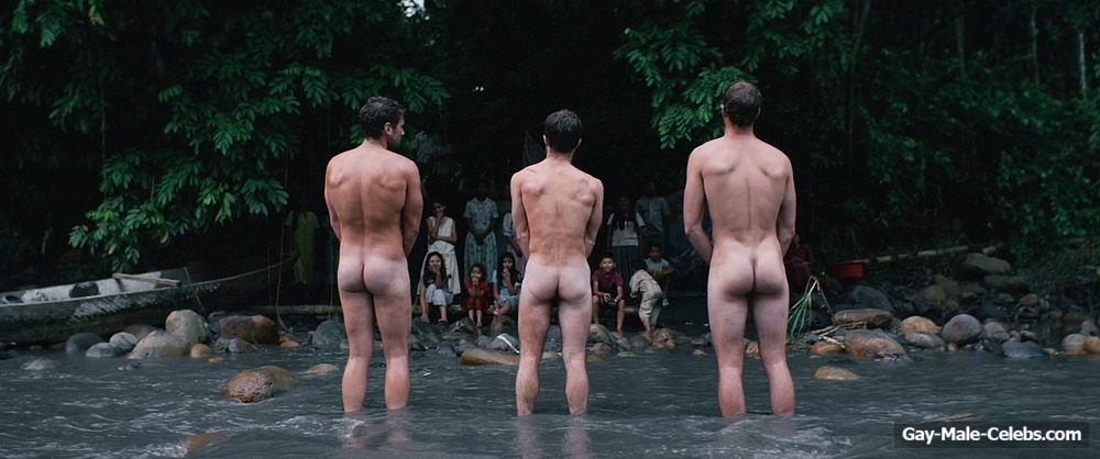 Alex Russell, Joel Jackson and Daniel Radcliffe Nude Scenes in Jungle
