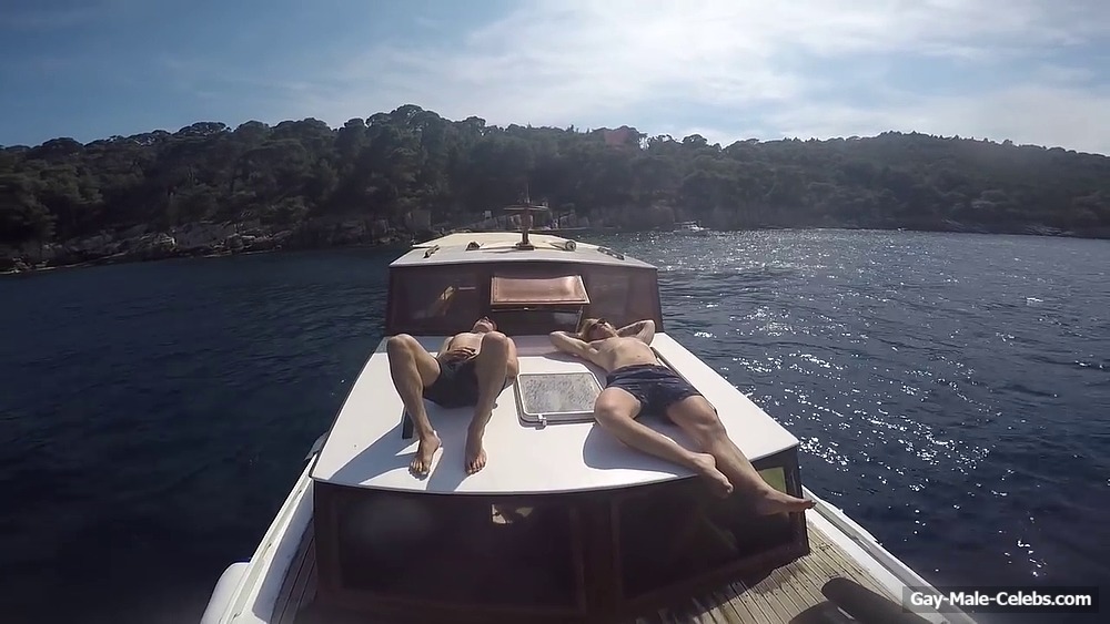 Radio Host Luke Franks Caught Sunbathing Shirtless
