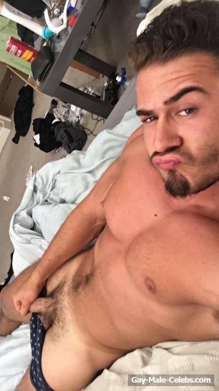 Love Island Star James Khan Shows Off His Cock