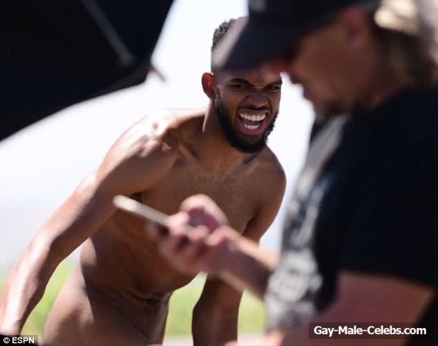 Karl Anthony Towns Posing Naked For ESPN