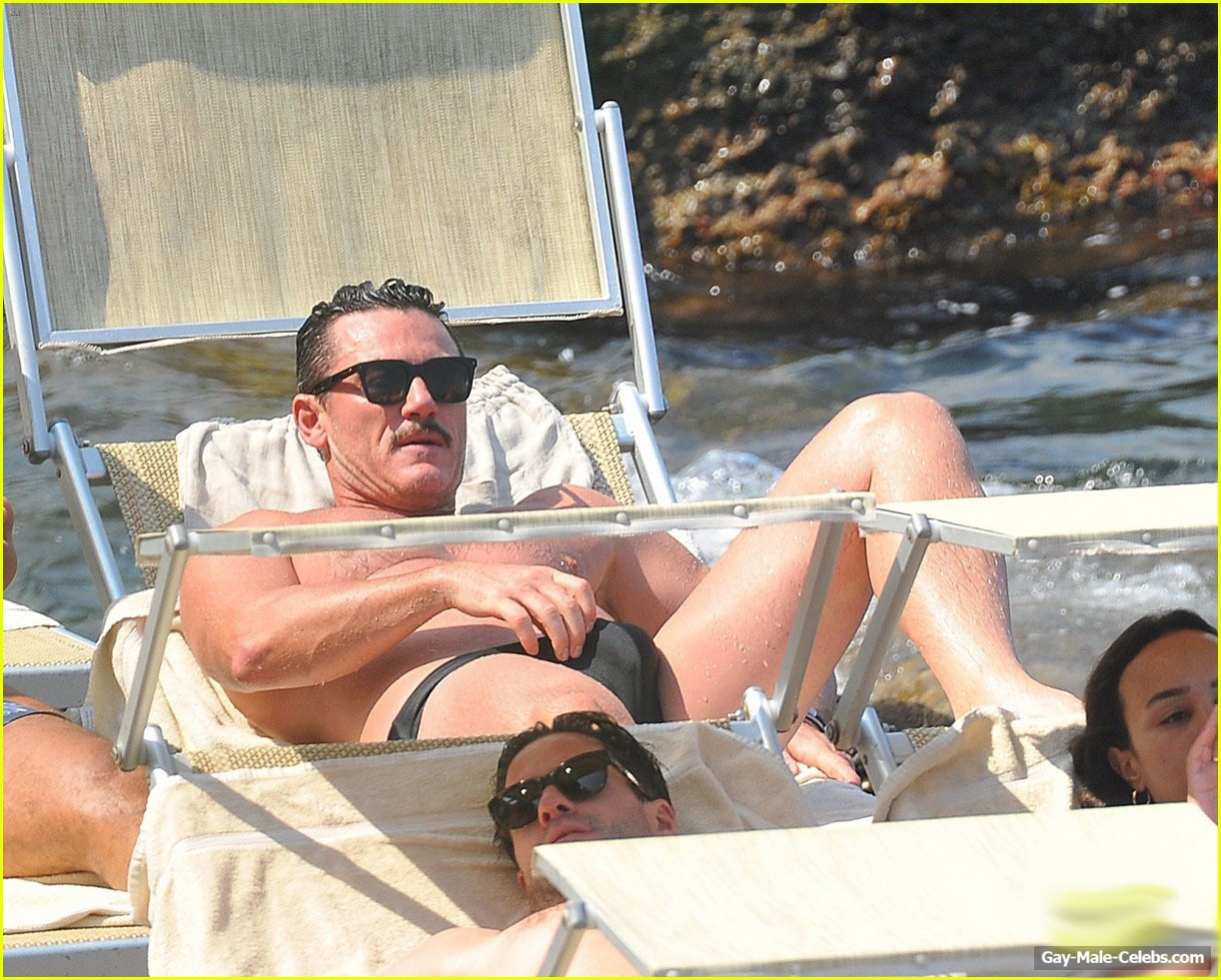 Luke Evans Caught By Paparazzi Shirtless In Tight Speedo