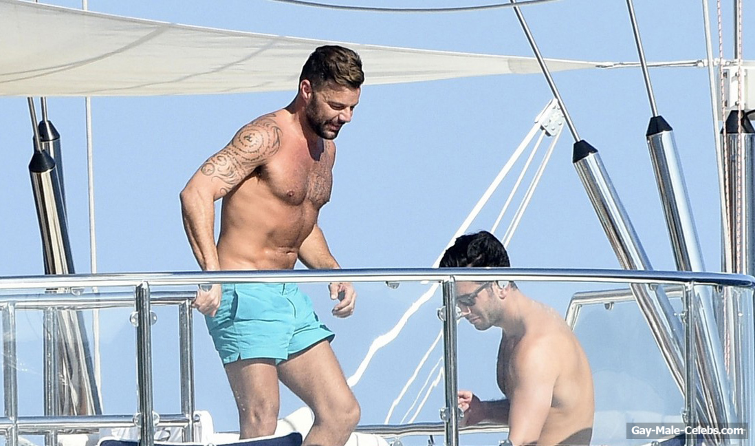 Ricky Martin And His Husband Jwan Yosef Relaxing On A Yacht