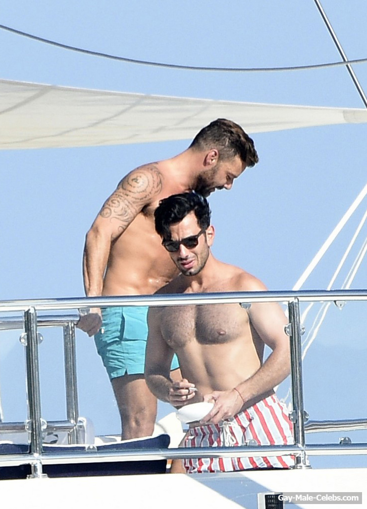 Ricky Martin And His Husband Jwan Yosef Relaxing On A Yacht