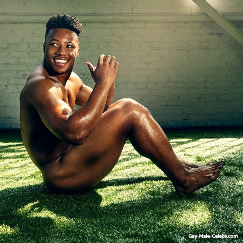 Saquon Barkley Poses Naked For ESPN (2018)