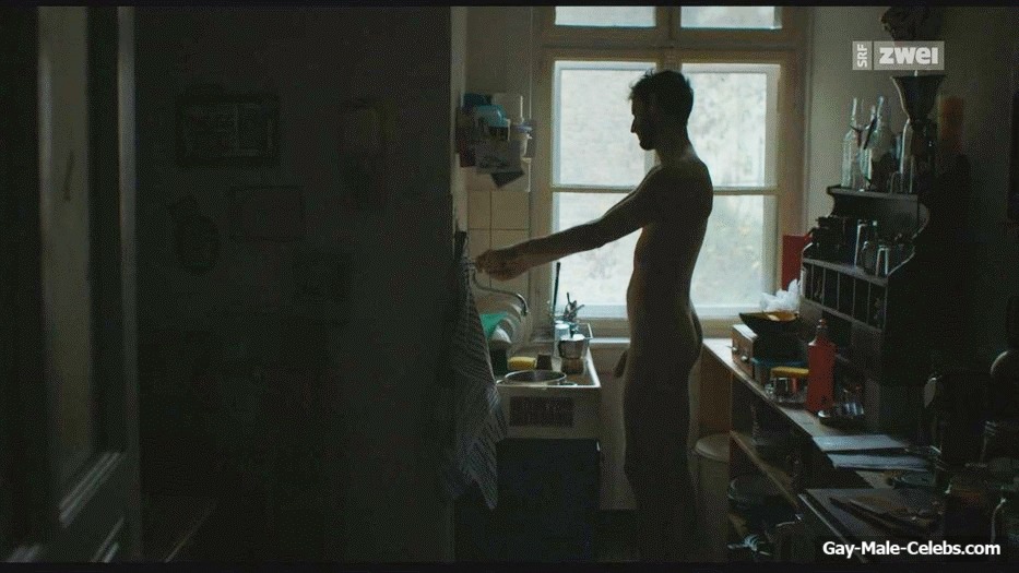 German Actor Nicolas Bachmann Frontal Nude In Heimatland (Wonderland)