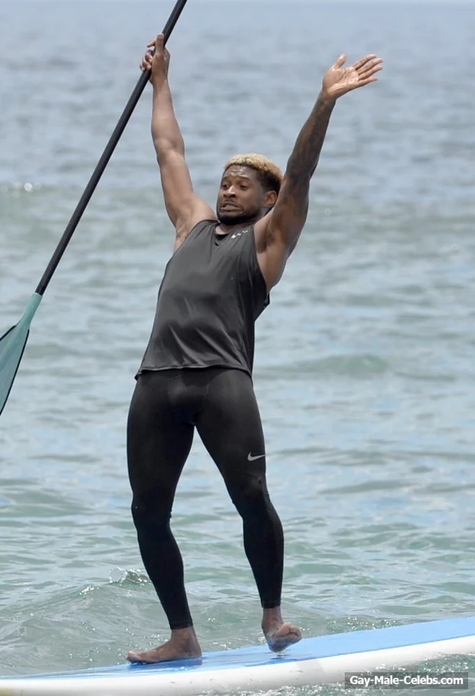 Usher Paparazzi Seriously Bulge Beach Photos