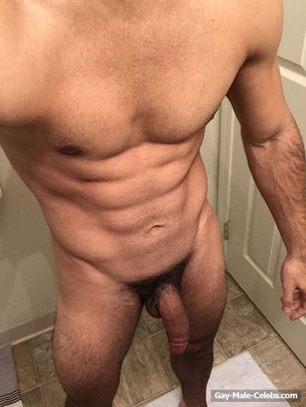 Youtube Star Kevin Baker aka Musclebaked Shows Off His Huge Erect Cock