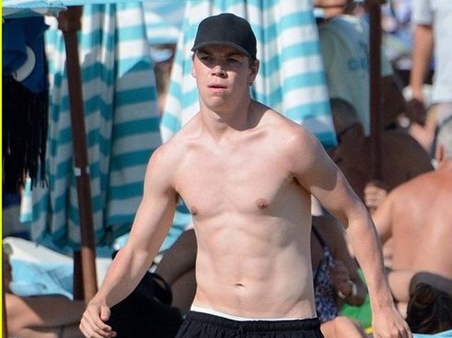 Will Poulter Shirtless On A Beach Gay Male Celebs Com