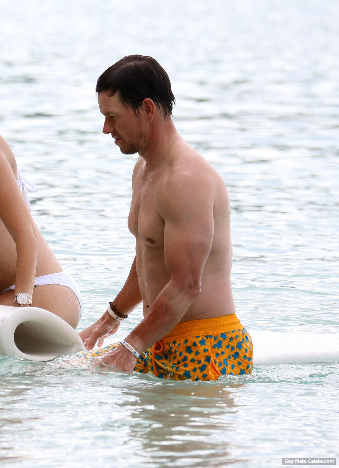 Mark Wahlberg Caught Shirtless During Vacation In Barbados