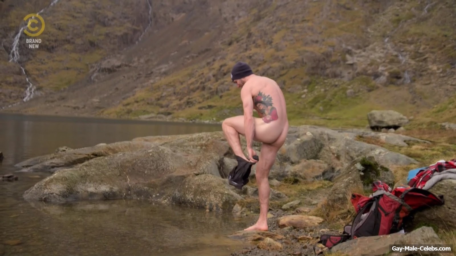 Joel Dommett Nude Outdoors In The Comedy Bus