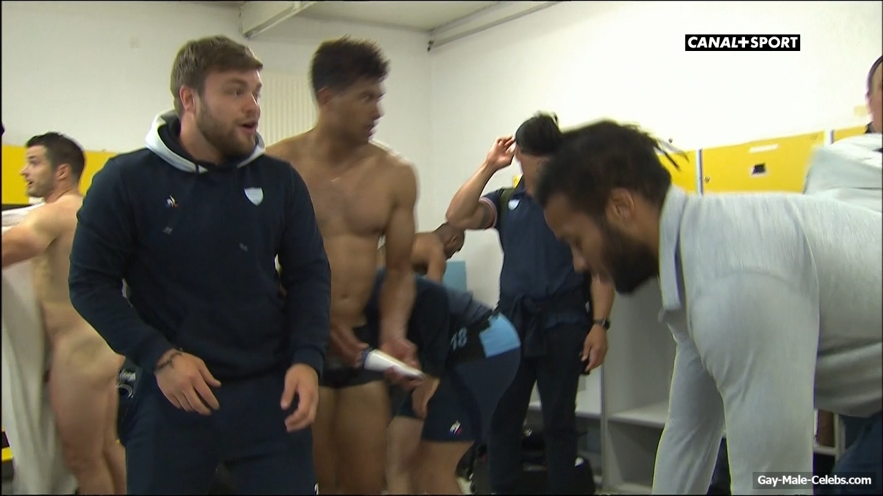 French Sport Star Brice Dulin Caught Flashing His Big Dick In A Locker-room